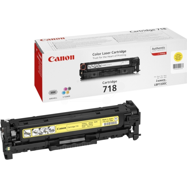 Canon Original Toner CRG 718Y 2659B002 yellow 2 900 pages