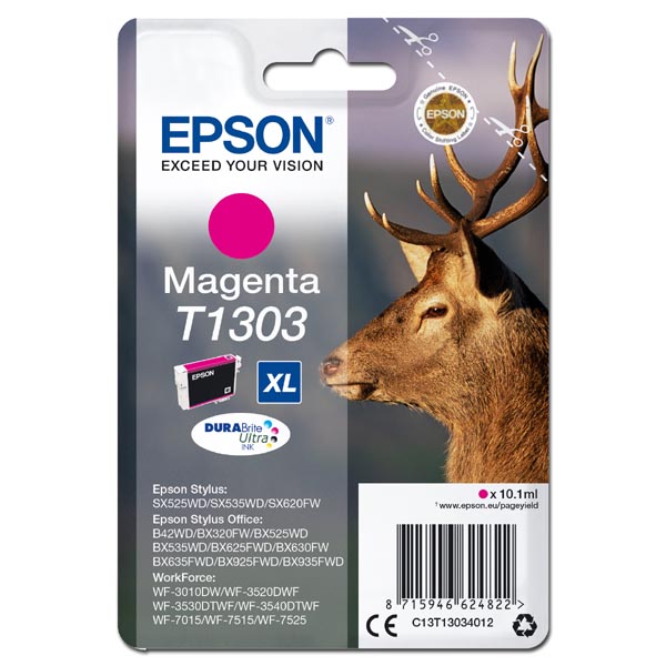 Epson Original Inkjet T1303 / C13T13034012 magenta 10,1 ml 765 pages
