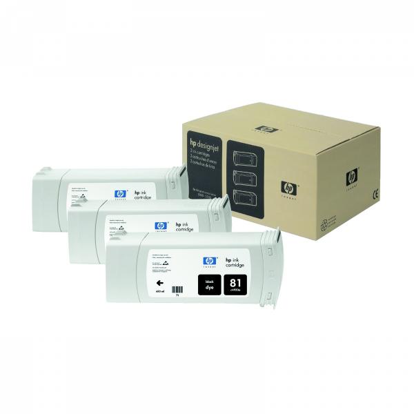 HP Original Inkjet C4930A / HP 81 dye black 680 ml
