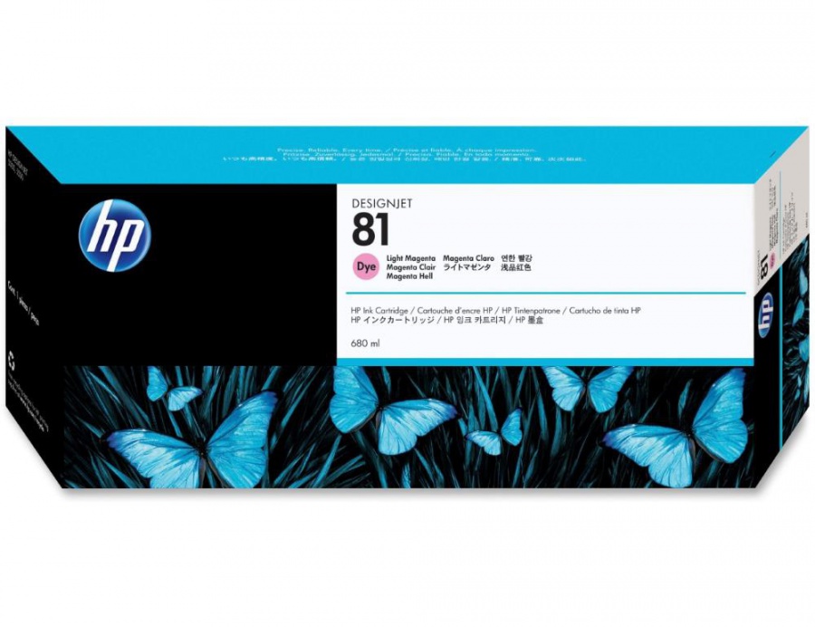 HP Original Inkjet C4935A / HP 81 dye light magenta 680 ml