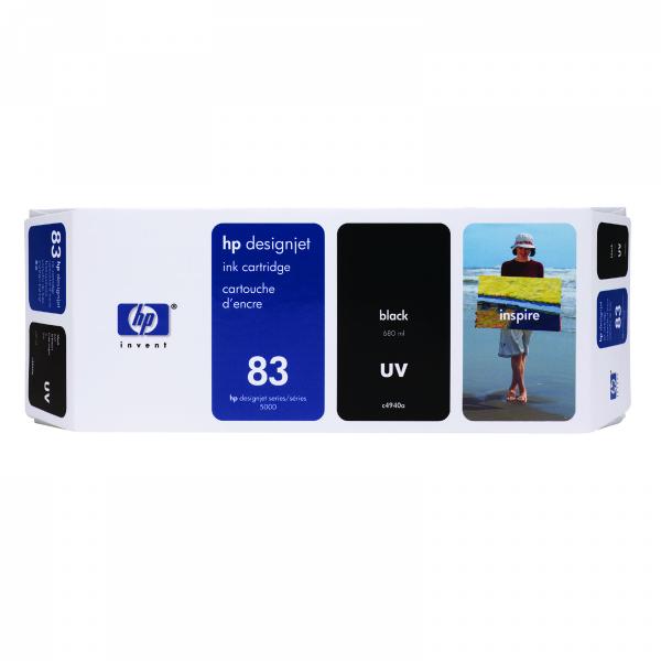 HP Original Inkjet C4940A / HP 83 UV black 680 ml