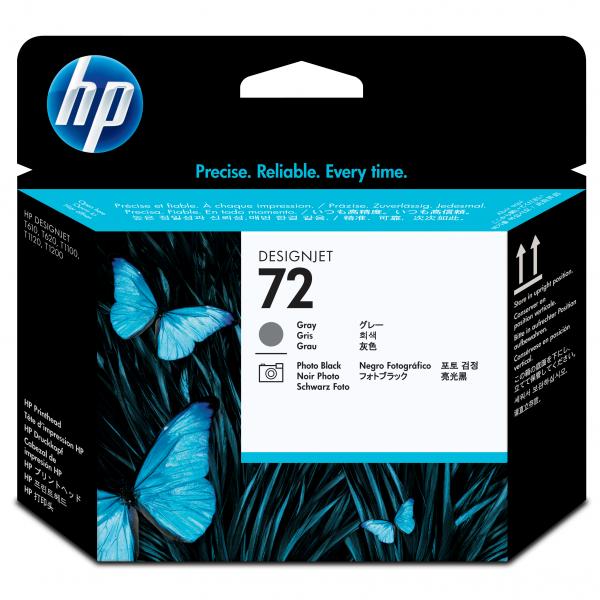 HP Original Printhead C9380A / HP 72 photo black + gray