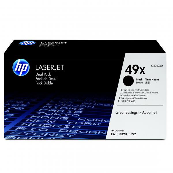 HP Original Toner Q5949XD / HP 49X black dualpack 2 x 6 000 pages