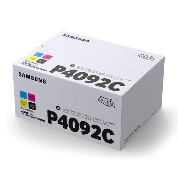 HP Original Toner SU392A / Samsung CLT-P4092C CMYK 1 500 + 3 x 3 000 pages