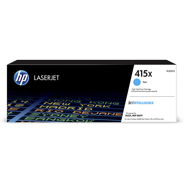 HP originálny toner W2031XH / HP 415XH cyan (azúrová) 6 000 strán B-box