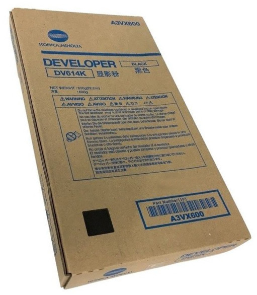 Konica Minolta Original Developer DV614K A3VX600 black 1 200 000 pages