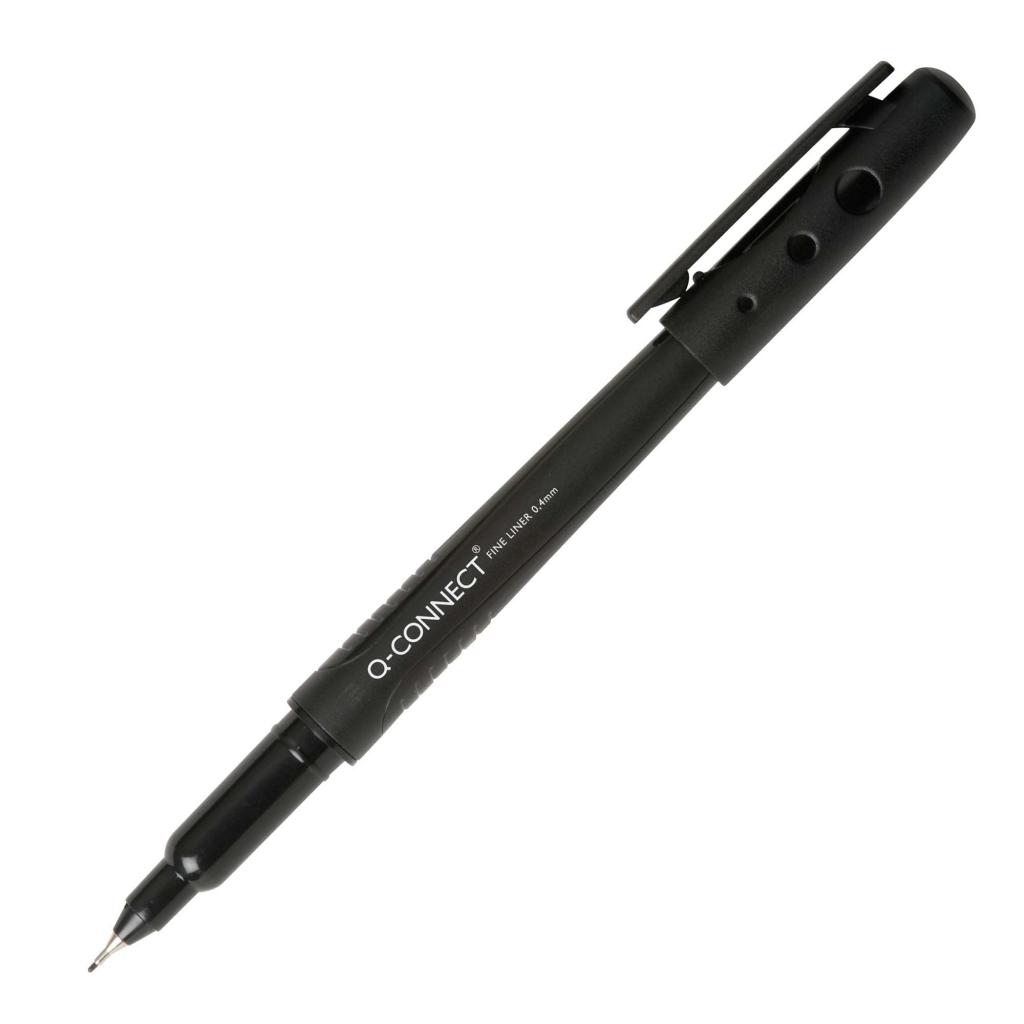 Liner Q-Connect 0,4 mm čierny