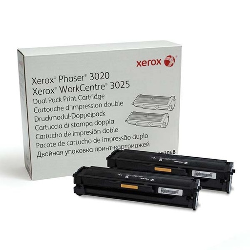 [4000889] Xerox Original Toner 106R03048 black dualpack 2 x 1 500 pages