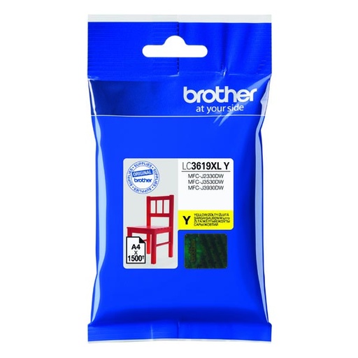 [4002490] Brother Original Inkjet LC-3619XLY yellow 1 500 pages