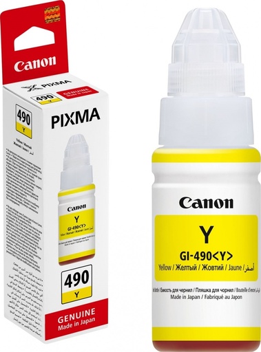 [4003748] Canon Original Inkjet GI-490Y / 0666C001 yellow 70 ml 7 000 pages