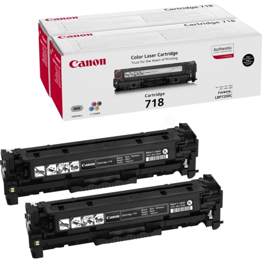 [4001858] Canon Original Toner CRG 718BK 2662B005 black dual pack 2 x 3 400 pages B-box