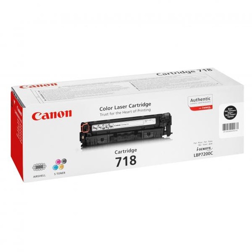 [4001300] Canon Original Toner CRG-718Bk 2662B002 black 3 400 pages