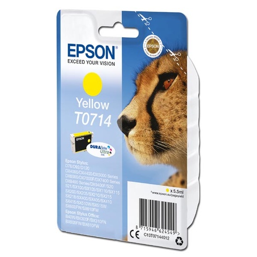 [4C13T07144012RA] Epson Original Inkjet T0714 / C13T07144012 yellow 5,5 ml