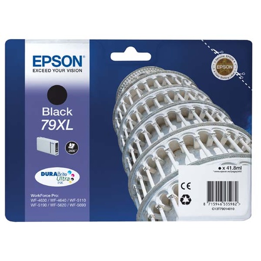 [4C13T79014010RA] Epson Original Inkjet T7901 XL / C13T79014010 black 42 ml 2 600 pages