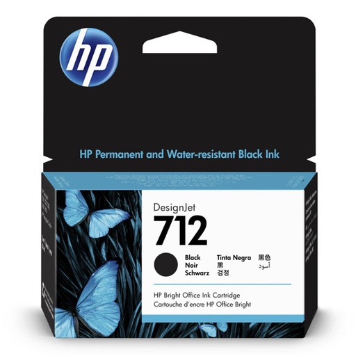 [4003908] HP Original Inkjet 3ED70A / HP 712 black 38ml