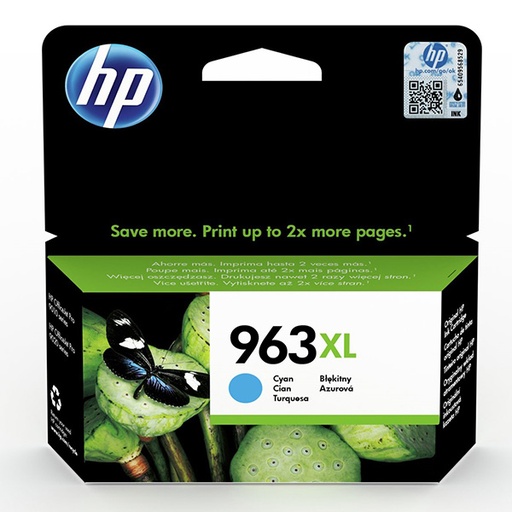 [4003802] HP Original Inkjet 3JA27AE / HP 963XL cyan 23 ml 1 600 pages