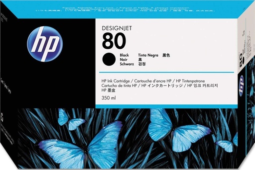 [4001371] HP Original Inkjet C4871A / HP 80 black 350 ml 4 400 pages