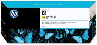 [4001382] HP Original Inkjet C4933A / HP 81 dye yellow 680 ml
