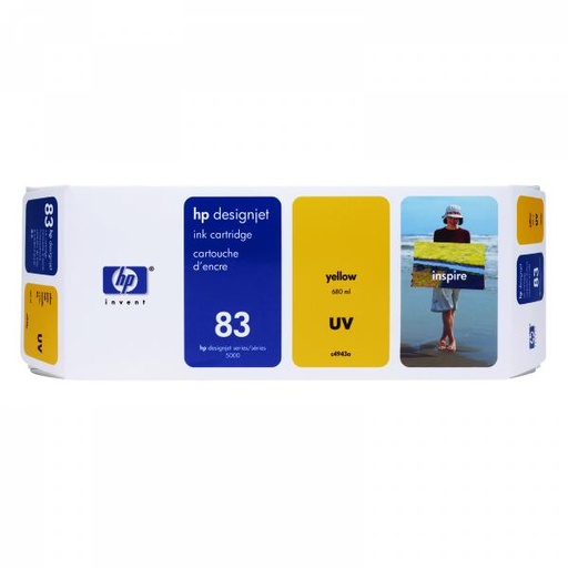 [4001388] HP Original Inkjet C4943A / HP 83 UV yellow 680 ml