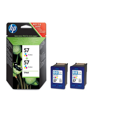 [4000870] HP Original Inkjet C9503AE / HP 57 color dualpack 2x17ml