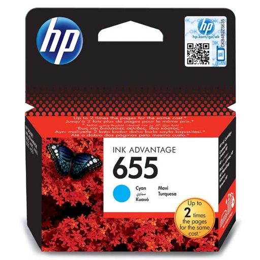 [4002373] HP Original Inkjet CZ110AE / HP 655 cyan 600 pages