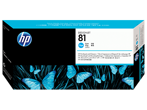 [4001397] HP Original Printhead C4951A / HP 81 dye cyan 13 ml 1 000 pages