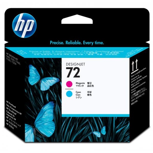 [4001599] HP Original Printhead C9383A / HP 72 cyan + magenta