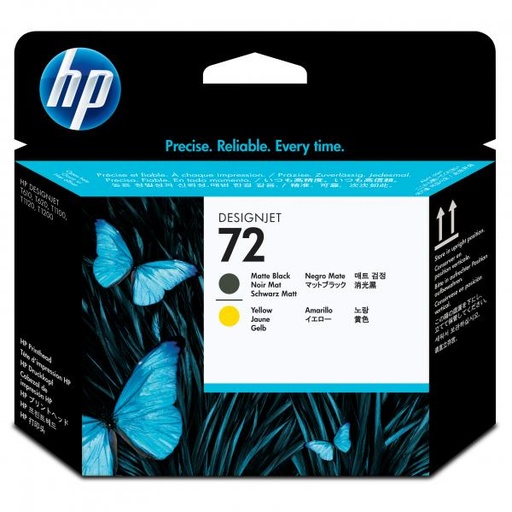 [4001600] HP Original Printhead C9384A / HP 72 matte black + yellow