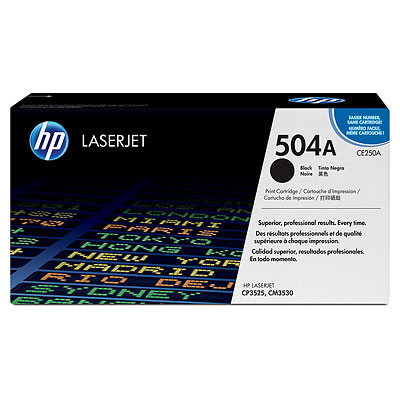 [4CE250ACR] HP Original Toner CE250A / HP 504A black 5 000 pages C-box