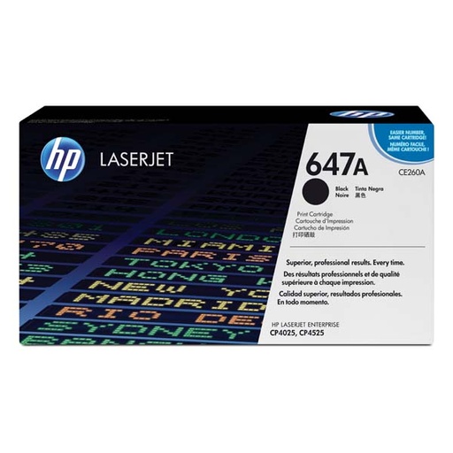 [4CE260ABR] HP Original Toner CE260A / HP 647A black 8 500 pages B-box
