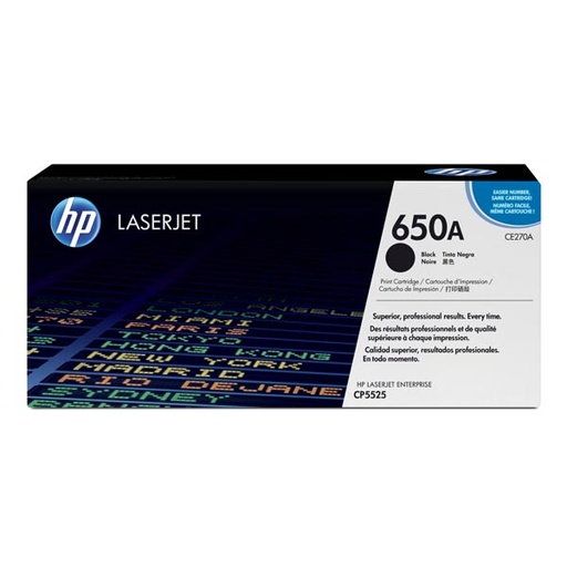 [4CE270ABR] HP Original Toner CE270A / HP 650A black 13 500 pages B-box