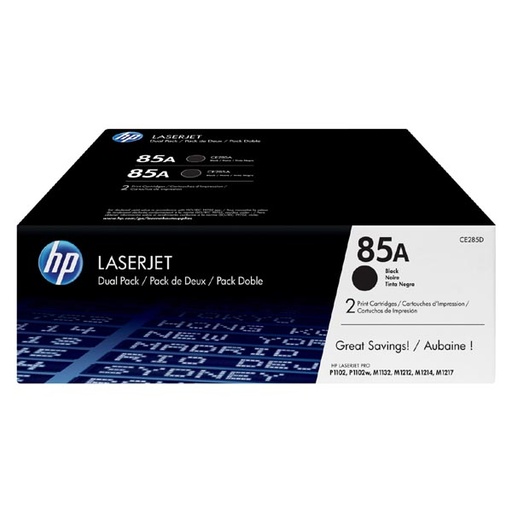 [4000995] HP Original Toner CE285AD / HP 85AD black dual pack B-box