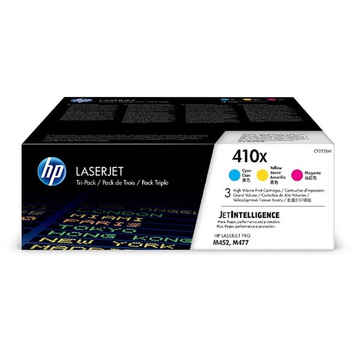 [4000943] HP Original Toner CF252XM / HP 410X color tripack 3 x 5 000 pages
