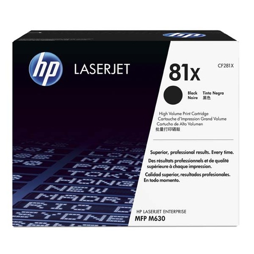[4001312] HP Original Toner CF281X / HP 81X black 25 000 pages