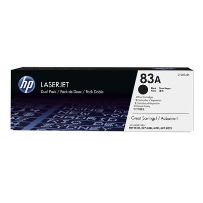 [4000828] HP Original Toner CF283AD / HP 83A dual pack black 2 x 1 500 pages