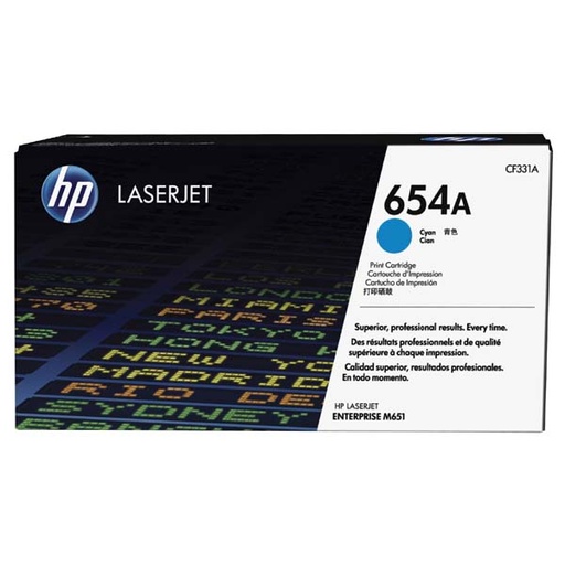 [4CF331ACR] HP Original Toner CF331A / HP 654A cyan 15 000 pages C-box
