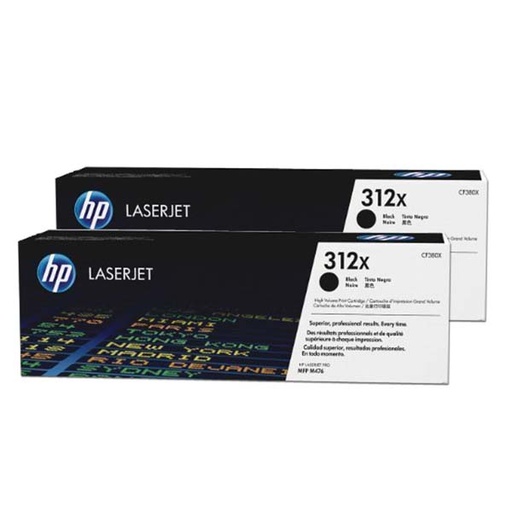 [4001243] HP Original Toner CF380XD / HP 312X black 2x 4 400 pages