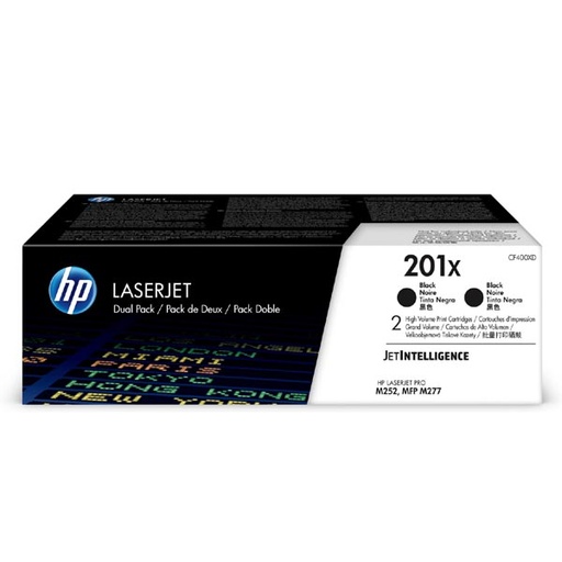 [4001338] HP Original Toner CF400XD / HP 201X black 2 x 2 800 pages