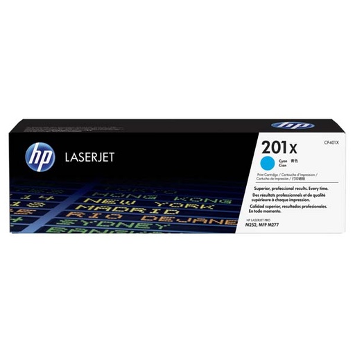 [4000752] HP Original Toner CF401X / HP 201X cyan 2 300 pages