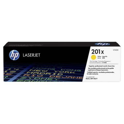 [4001345] HP Original Toner CF402X / HP 201X yellow 2 300 pages