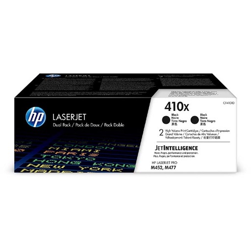 [4001326] HP Original Toner CF410XD / HP 410X black dualpack 2 x 6 500 pages
