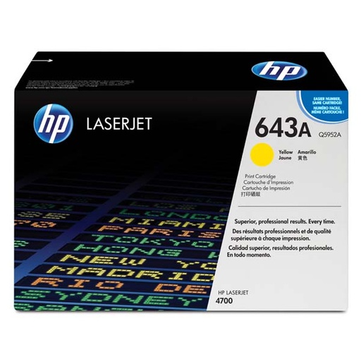[4Q5952ACR] HP Original Toner Q5952A / HP 643A yellow 10 000 pages C-box