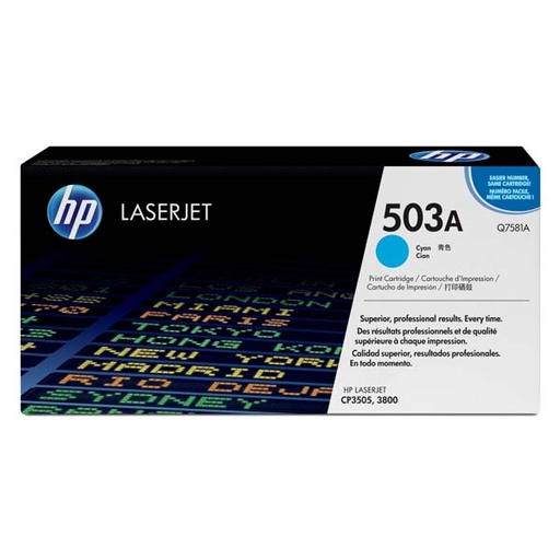 [4000711] HP Original Toner Q7581A / HP 503A cyan 6 000 pages