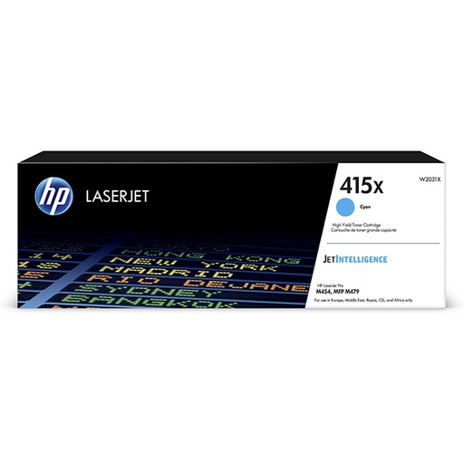 [4W2031XCR] HP Original Toner W2031X / HP 415X cyan 6 000 pages C-box