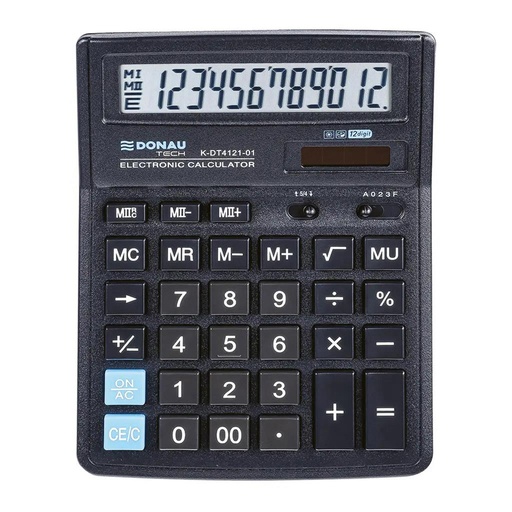 [4KALK4] Kalkulačka Donau Tech K-DT4121 čierna
