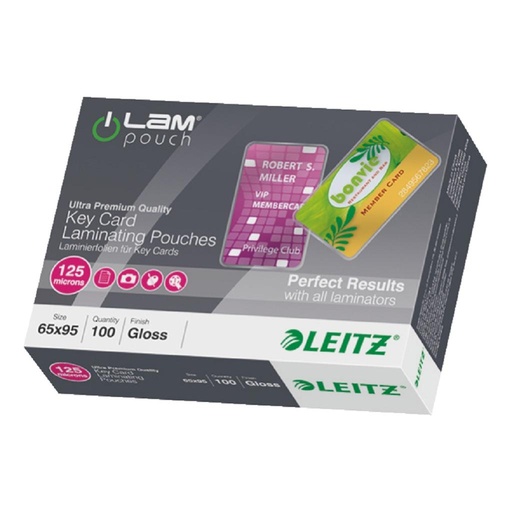 [4003686] Laminovacie fólie Leitz 65x95mm, 125 mic