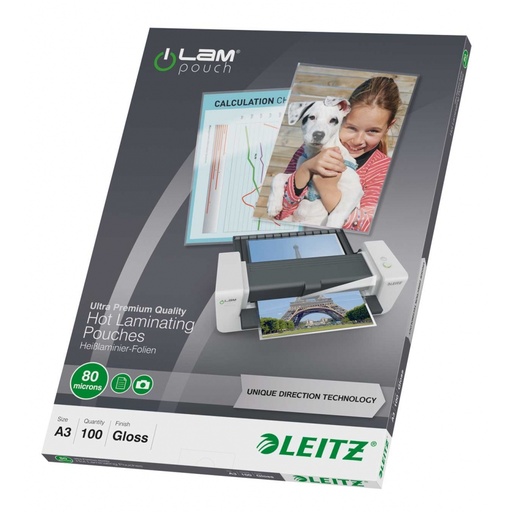 [4003689] Laminovacie fólie Leitz A3 80 mic