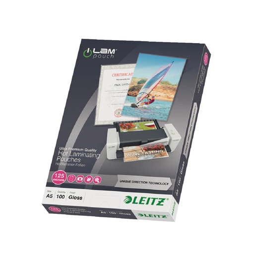 [4003694] Laminovacie fólie Leitz A5 125 mic