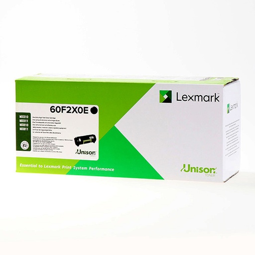 [4000090] Lexmark Original Toner 60F2X0E / 602X black 20 000 pages