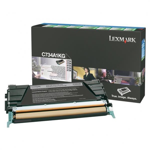 [4001026] Lexmark Original Toner C734A1KG black 8 000 pages B-box